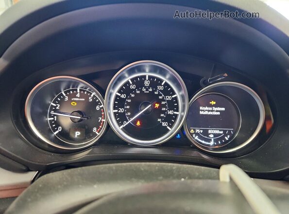 JM3KFBCM3P0237424 2023 MAZDA CX-5 White Instrument cluster view