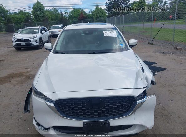 JM3KFBCM5S0809635 2025 MAZDA CX-5 White Widok wnętrza z tyłu