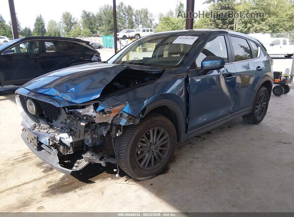JM3KFBCM6M1491991 2021 MAZDA CX-5 Blue Передня ліва чверть