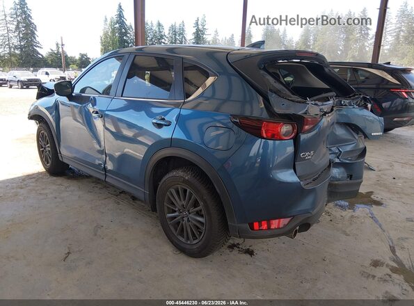 JM3KFBCM6M1491991 2021 MAZDA CX-5 Blue Задня ліва чверть