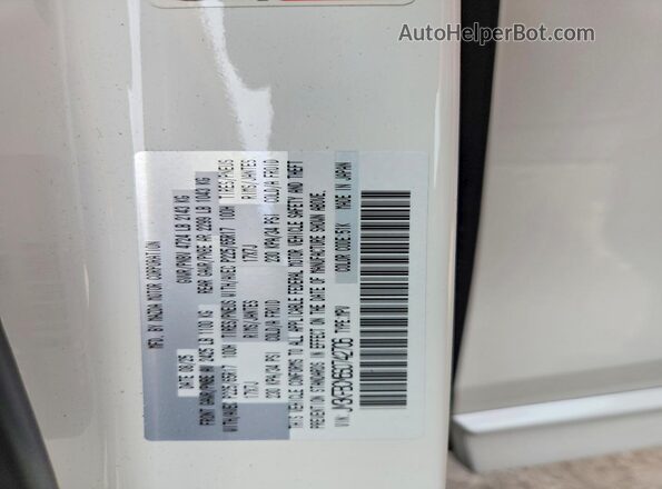 JM3KFBCM6S0742706 2025 MAZDA CX-5 White Widok naklejki z numerem VIN