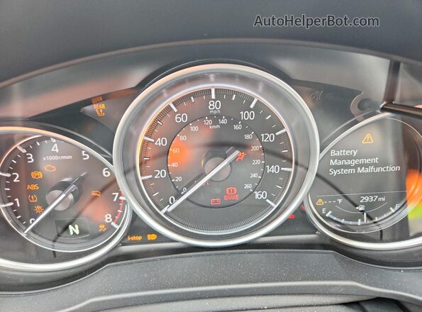 JM3KFBCM6S0742706 2025 MAZDA CX-5 White Widok zestawu wskaźników