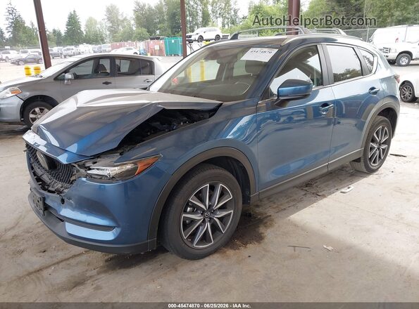 JM3KFBCM7J0399810 2018 MAZDA CX-5 Blue Передня ліва чверть