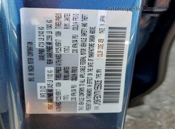 JM3KFBCM7N1559006 2022 MAZDA CX-5 Blue Widok naklejki z numerem VIN