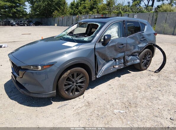 JM3KFBCM7N1582902 2022 MAZDA CX-5 Gray წინა მარცხენა ხედი სამი მეოთხედიდან