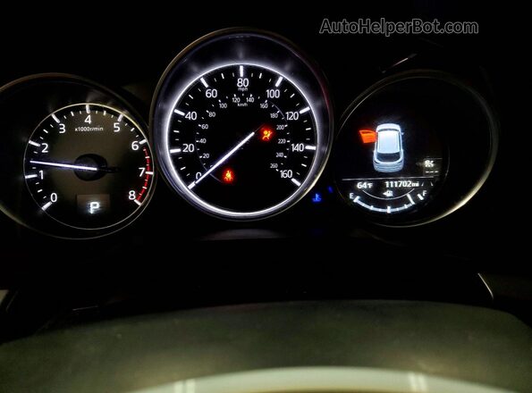 JM3KFBCM9L0844888 2020 MAZDA CX-5 White Instrument cluster view