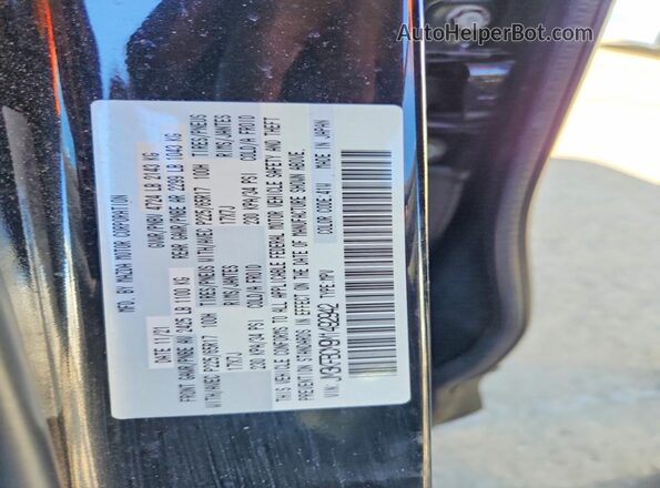 JM3KFBCM9M1492942 2021 MAZDA CX-5 Black VIN კოდის სტიკერის ხედი