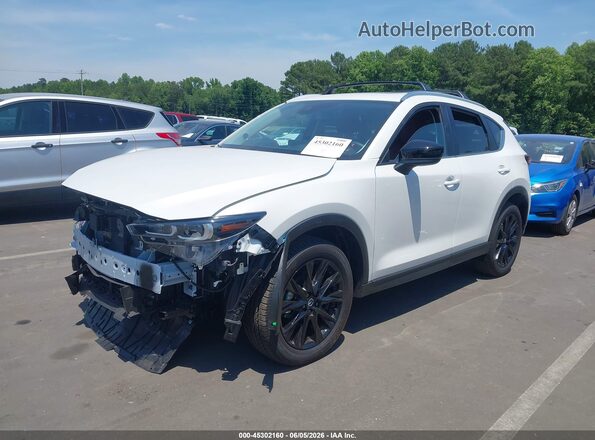 JM3KFBCM9S0740285 2025 MAZDA CX-5 White Առջևի ձախ երեք քառորդ տեսարան