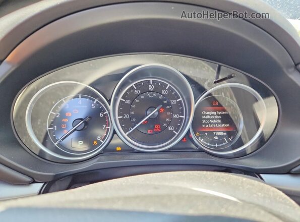 JM3KFBCMXN1554513 2022 MAZDA CX-5 Blue Instrument cluster view
