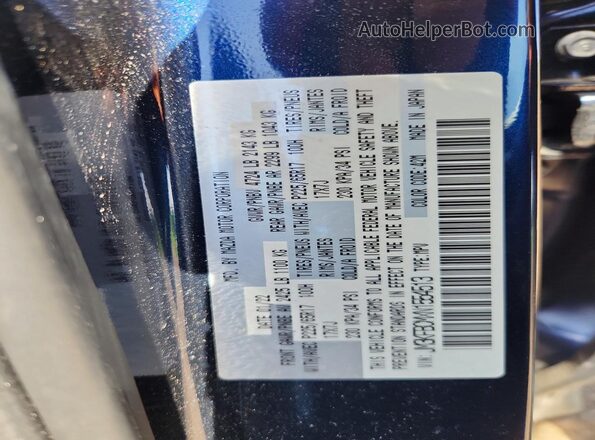 JM3KFBCMXN1554513 2022 MAZDA CX-5 Blue VIN sticker view
