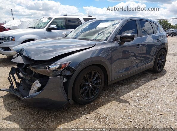 JM3KFBCY3M0492234 2021 MAZDA CX-5 Синий Передняя левая четверть
