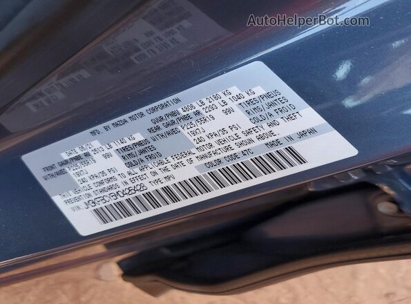 JM3KFBCY5M0426428 2021 MAZDA CX-5 Gray VIN կոդի պիտակի տեսք