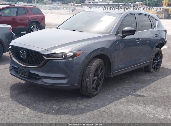 JM3KFBCY6M0468526 2021 MAZDA CX-5 Gray წინა მარცხენა ხედი სამი მეოთხედიდან
