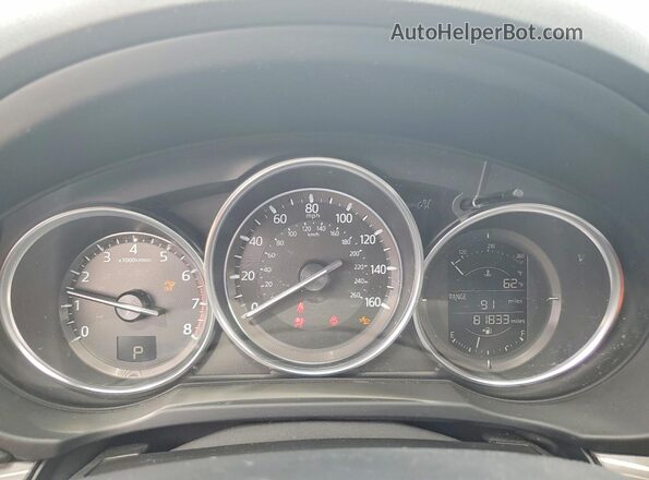 JM3KFBDL0H0200130 2017 MAZDA CX-5 White Vista del cuadro de instrumentos