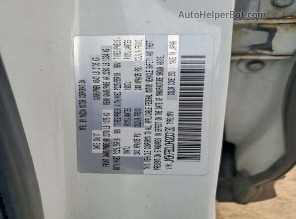 JM3KFBDL0H0200130 2017 MAZDA CX-5 White Vista de la etiqueta del VIN