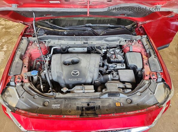 JM3KFBDL4H0178116 2017 MAZDA CX-5 Red Widok wnętrza z tyłu