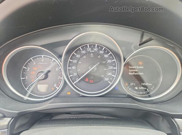 JM3KFBDL6H0186542 2017 MAZDA CX-5 Black Widok zestawu wskaźników