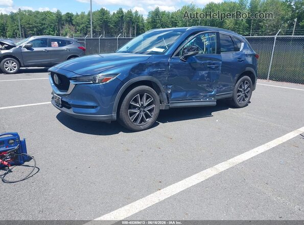 JM3KFBDLXH0169744 2017 MAZDA CX-5 Blue Przód lewy