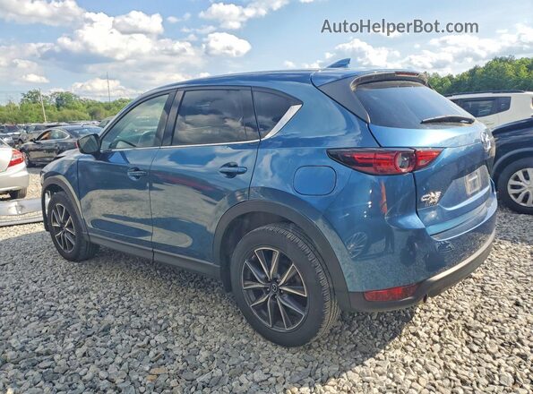 JM3KFBDM0J0441765 2018 MAZDA CX-5 Blue Հետևի ձախ