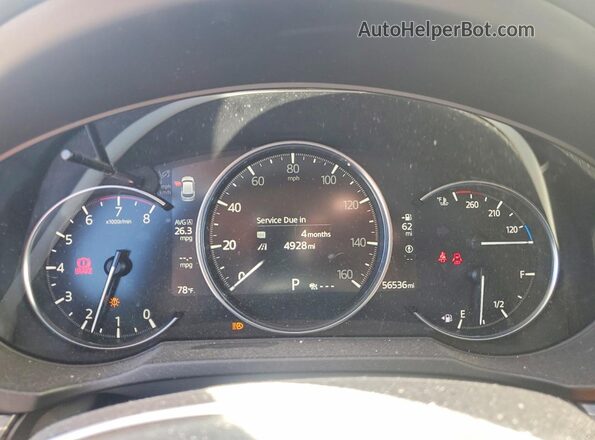 JM3KFBDM1L1726262 2020 MAZDA CX-5 Черный Вид щитка приборов