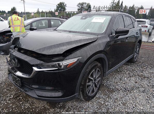 JM3KFBDM2J0368110 2018 MAZDA CX-5 Black Առջևի ձախ երեք քառորդ տեսարան