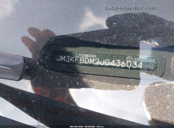 JM3KFBDM2J0436034 2018 MAZDA CX-5 Red Vista del compartimento del motor