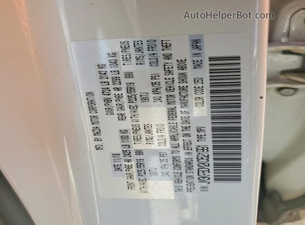 JM3KFBDM2K0521991 2019 MAZDA CX-5 White VIN sticker view
