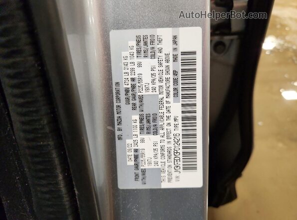 JM3KFBDM3P0124216 2023 MAZDA CX-5 Silver VIN კოდის სტიკერის ხედი