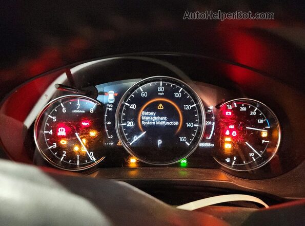 JM3KFBDM4L0725547 2020 MAZDA CX-5 Burgundy Instrument cluster view