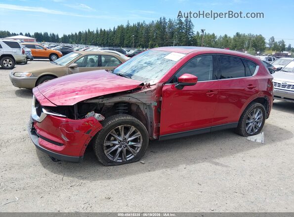 JM3KFBDM5M0419376 2021 MAZDA CX-5 Burgundy Vista tres cuartos delantera izquierda