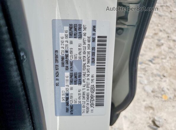 JM3KFBDM6M1462604 2021 MAZDA CX-5 White Widok naklejki z numerem VIN