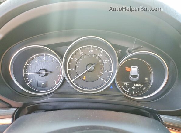 JM3KFBDM7J0380611 2018 MAZDA CX-5 Gray Instrument cluster view