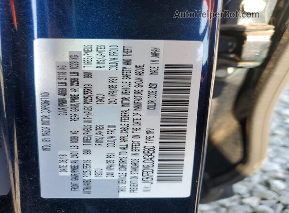 JM3KFBDM8J0434580 2018 MAZDA CX-5 Blue Vista de la etiqueta del VIN