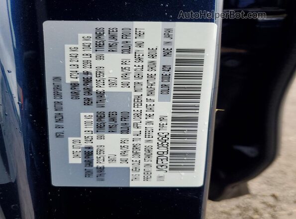 JM3KFBDM9L0854643 2020 MAZDA CX-5 Синий Вид наклейки с VIN-кодом