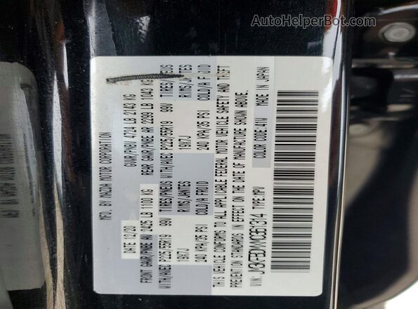 JM3KFBDMXM0361314 2021 MAZDA CX-5 Black Vista de la etiqueta del VIN