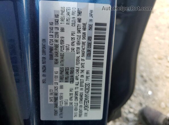 JM3KFBDMXM1408030 2021 MAZDA CX-5 Blue 