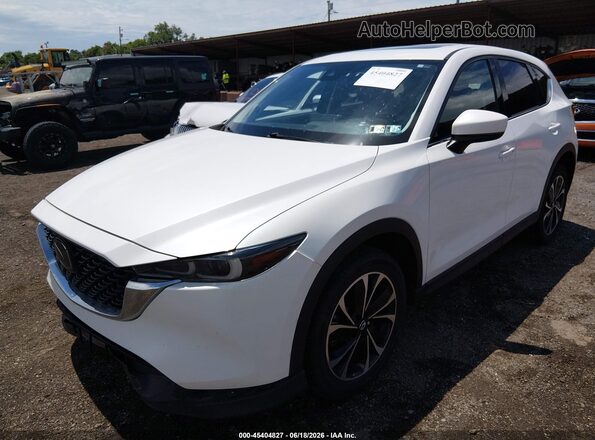 JM3KFBDMXN0577892 2022 MAZDA CX-5 White წინა მარცხენა ხედი სამი მეოთხედიდან