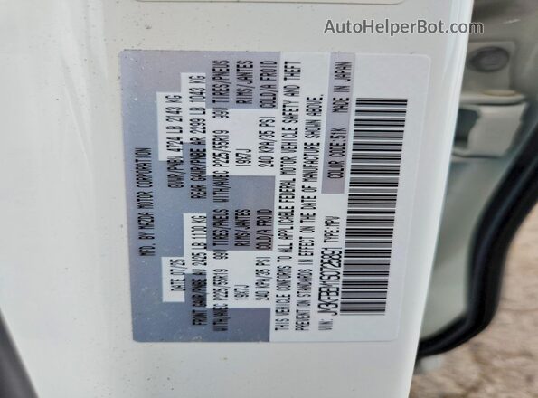 JM3KFBEM1S0725891 2025 MAZDA CX-5 White VIN კოდის სტიკერის ხედი