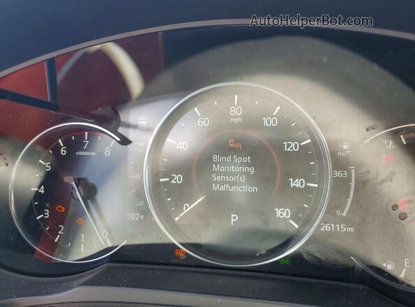 JM3KFBEM6N0575216 2022 MAZDA CX-5 Red Widok zestawu wskaźników