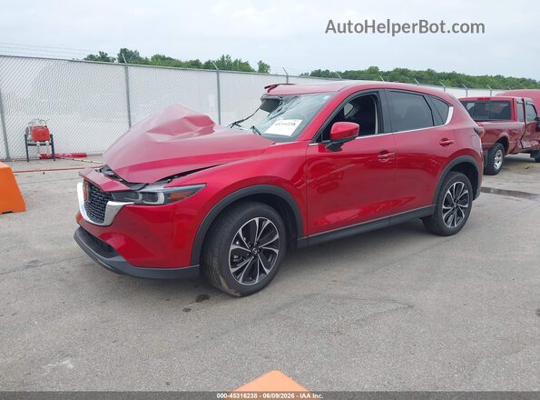 JM3KFBEM7N0627808 2022 MAZDA CX-5 Red Առջևի ձախ երեք քառորդ տեսարան