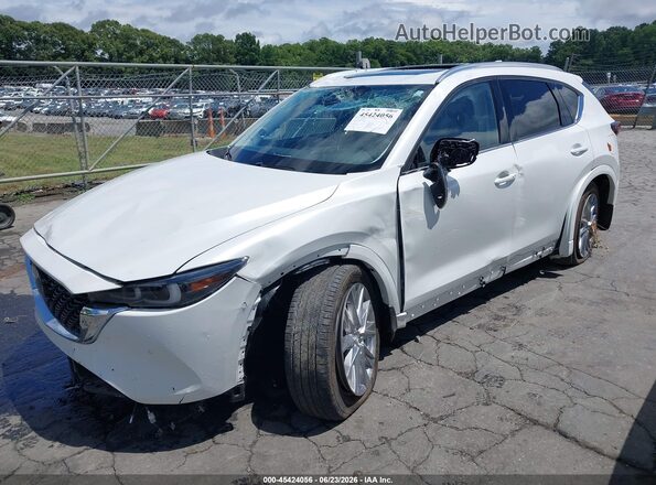 JM3KFBEM9S0570734 2025 MAZDA CX-5 White Առջևի ձախ երեք քառորդ տեսարան