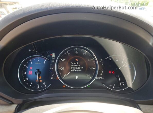 JM3KFBEY1K0632498 2019 MAZDA CX-5 White Widok zestawu wskaźników