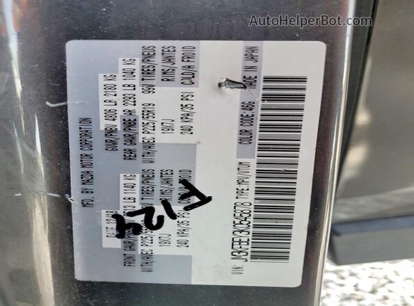 JM3KFBEY3K0545878 2019 MAZDA CX-5 Gray VIN კოდის სტიკერის ხედი