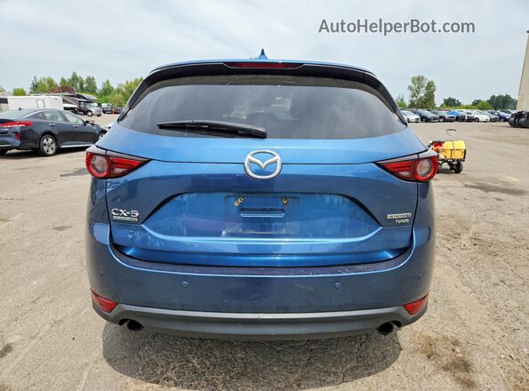 JM3KFBEYXM0456814 2021 MAZDA CX-5 Blue Rear view