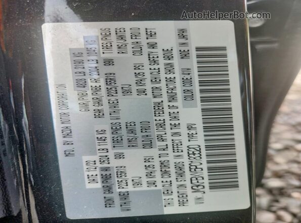 JM3KFBXY6P0183520 2023 MAZDA CX-5 Black VIN կոդի պիտակի տեսք
