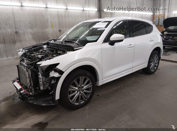 JM3KFBXYXN0637345 2022 MAZDA CX-5 White წინა მარცხენა ხედი სამი მეოთხედიდან