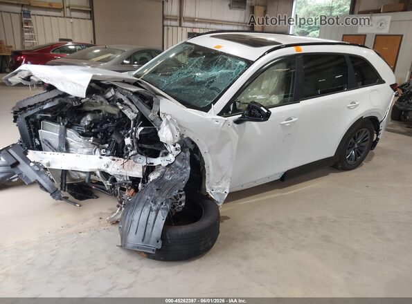 JM3KJBHDXS1121339 2025 MAZDA CX-70 White წინა მარცხენა ხედი სამი მეოთხედიდან