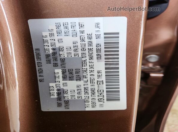 JM3KJDHA3S1111530 2025 MAZDA CX-70 Tan Widok naklejki z numerem VIN