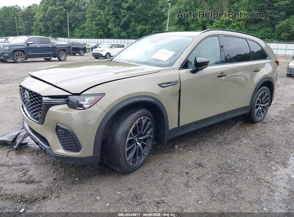 JM3KJDHAXS1104655 2025 MAZDA CX-70 PHEV Green წინა მარცხენა ხედი სამი მეოთხედიდან