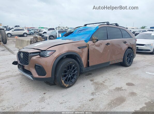 JM3KJEHD9T1202254 2026 MAZDA CX-70 Dark Brown წინა მარცხენა ხედი სამი მეოთხედიდან